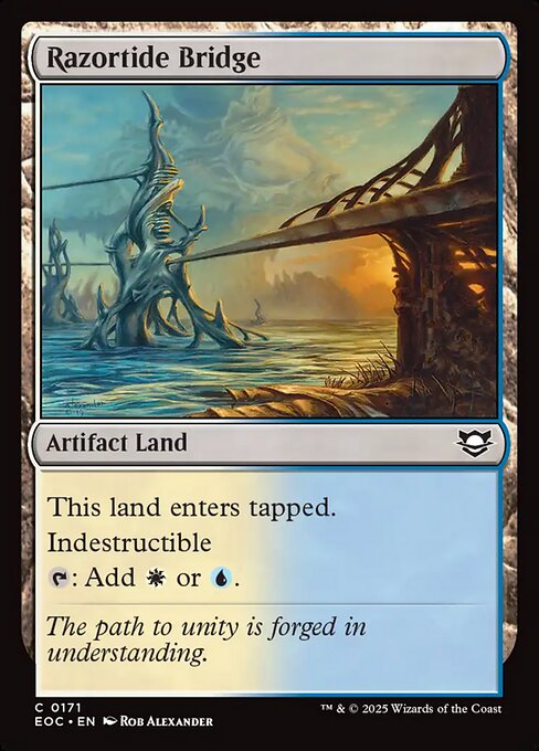 Razortide Bridge - Edge of Eternities Commander Magic card
