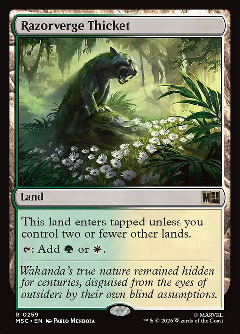 Razorverge Thicket - Marvel Super Heroes Commander Magic card