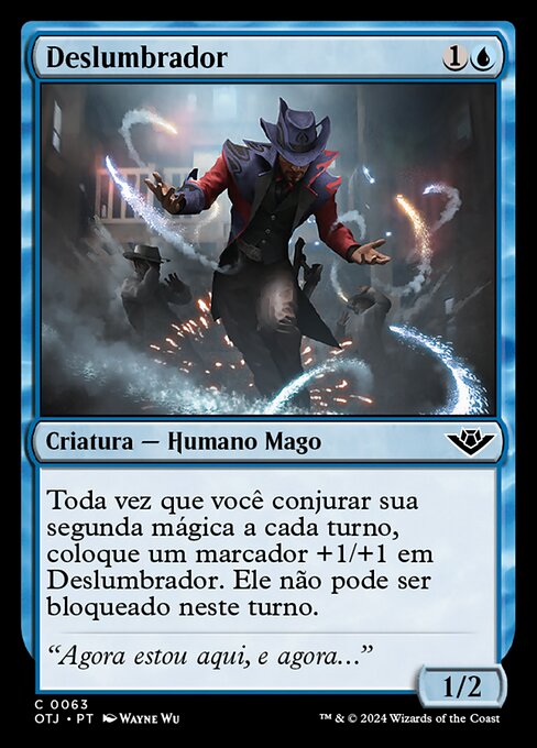 缭乱炫目师 (Razzle-Dazzler) - Outlaws of Thunder Junction (#63) - Illustrated by Wayne Wu - Magic: The Gathering Card