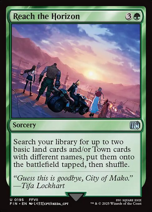 Reach the Horizon - Final Fantasy Magic card