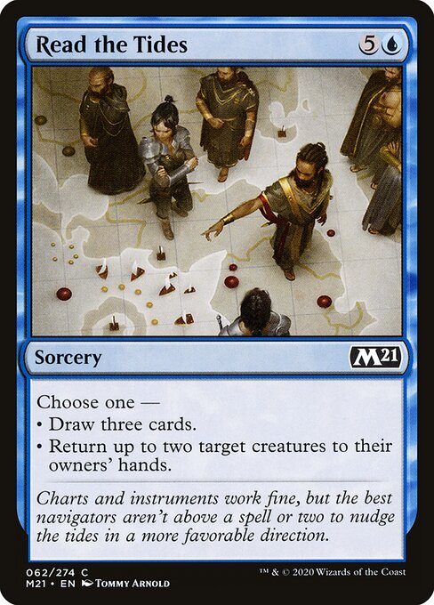 Read the Tides - Core Set 2021 Magic card
