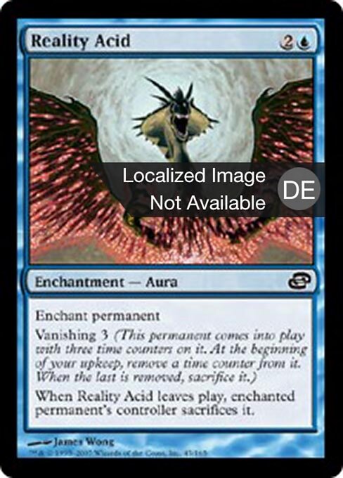 实界销蚀 (Reality Acid) - Planar Chaos (#45) - Illustrated by James Wong - Magic: The Gathering Card