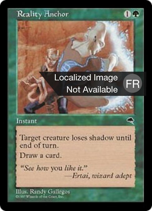 Ancre de réalité (Reality Anchor) - Tempest (#246) - Illustrated by Randy Gallegos - Magic: The Gathering Card