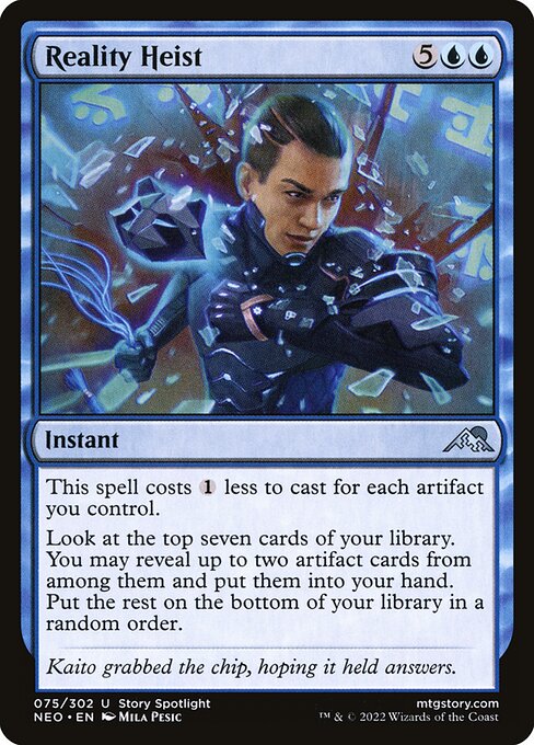 Reality Heist - Kamigawa: Neon Dynasty Magic card