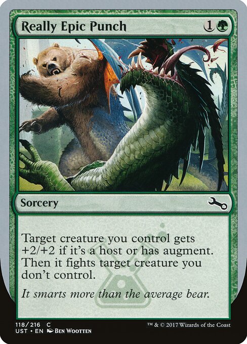 Really Epic Punch - Unstable (#118) - Illustrated by Ben Wootten - Magic: The Gathering Card