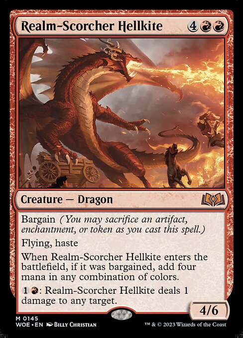Realm-Scorcher Hellkite - Wilds of Eldraine Magic card