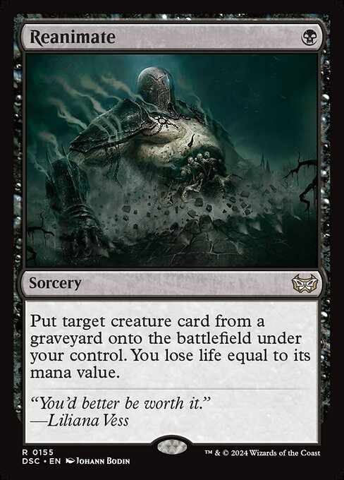 Reanimate - Duskmourn: House of Horror Commander Magic card