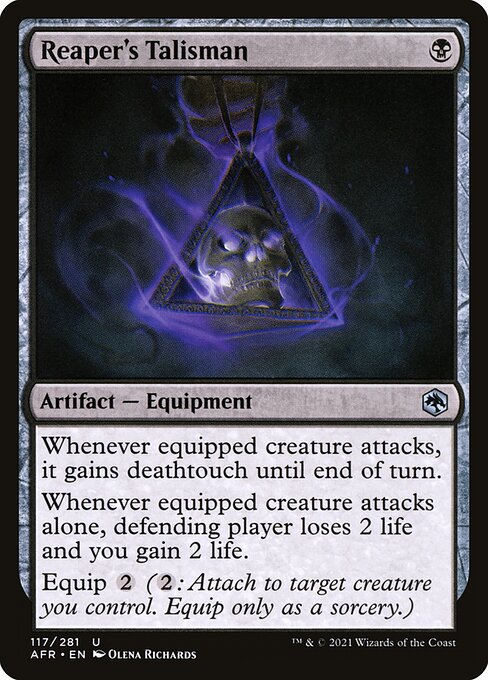 Reaper's Talisman - Adventures in the Forgotten Realms Magic card