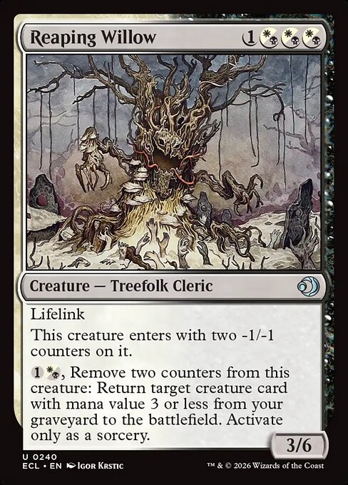 Reaping Willow - Lorwyn Eclipsed Magic card