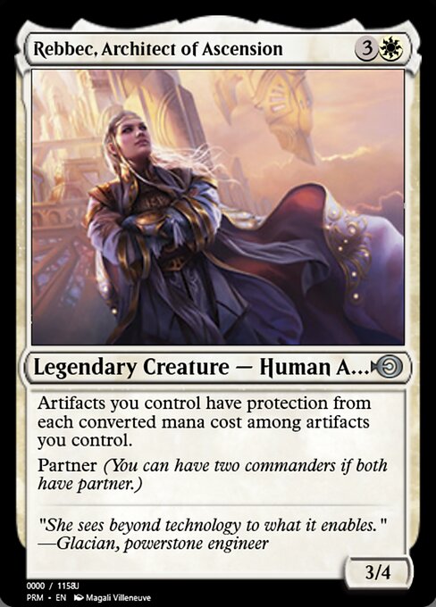 Rebbec, architecte de l'ascension (Rebbec, Architect of Ascension) - Commander Legends (#554) - Illustrated by Magali Villeneuve - Magic: The Gathering Card