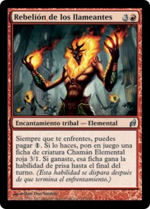 Ribellione degli Igniferi (Rebellion of the Flamekin) - Lorwyn (#188) - Illustrated by Dan Dos Santos - Magic: The Gathering Card