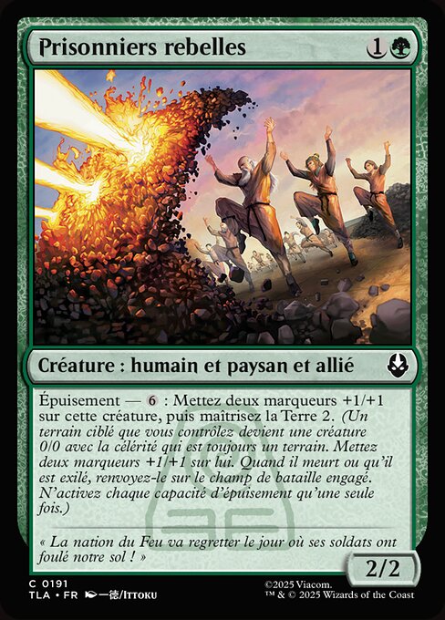 Prisonniers rebelles (Rebellious Captives) - Avatar: The Last Airbender (#191) - Illustrated by Ittoku - Magic: The Gathering Card