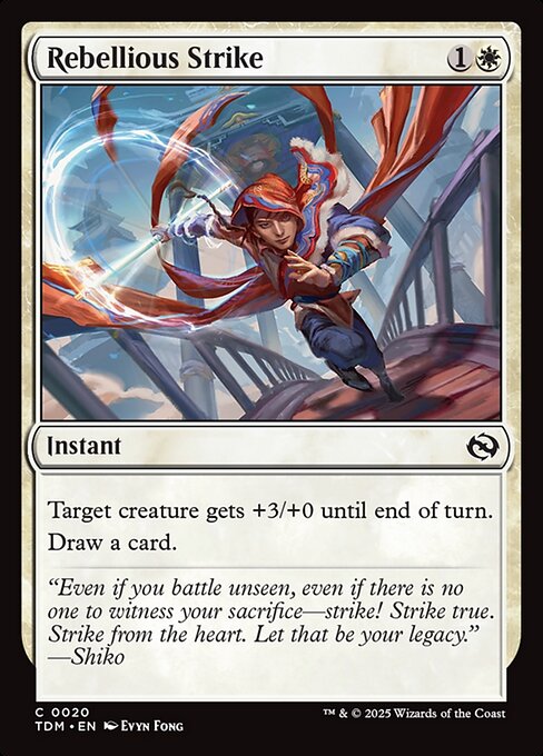 Rebellious Strike - Tarkir: Dragonstorm Magic card