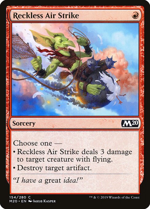 Reckless Air Strike - Core Set 2020 Magic card
