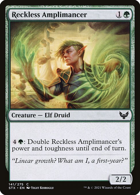 Reckless Amplimancer - Strixhaven: School of Mages Magic card
