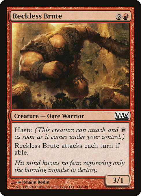 Reckless Brute - Magic 2013 Magic card