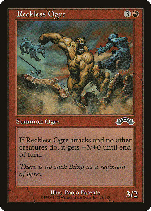 Reckless Ogre - Exodus Magic card