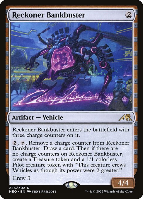 Reckoner Bankbuster - Kamigawa: Neon Dynasty (#255) - Illustrated by Steve Prescott - Magic: The Gathering Card