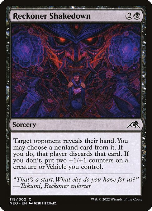 Reckoner Shakedown - Kamigawa: Neon Dynasty Magic card