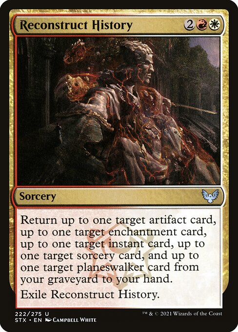 Reconstruct History - Strixhaven: School of Mages Magic card
