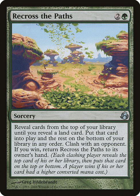 Recross the Paths - Morningtide (#133) - Illustrated by Greg Hildebrandt - Magic: The Gathering Card