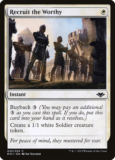 Recruit the Worthy - Modern Horizons Magic card