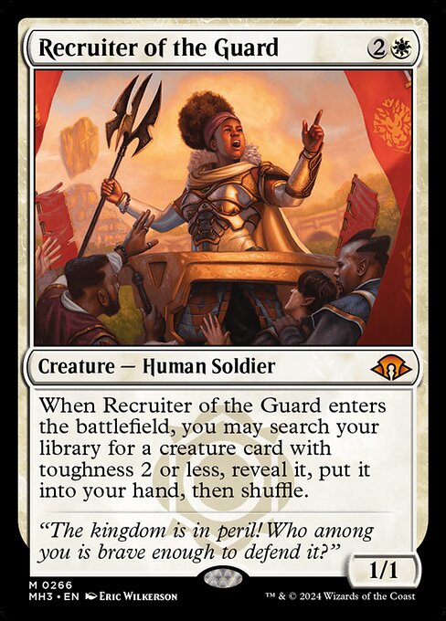 Recruiter of the Guard - Modern Horizons 3 (#266) - Illustrated by Eric Wilkerson - Magic: The Gathering Card