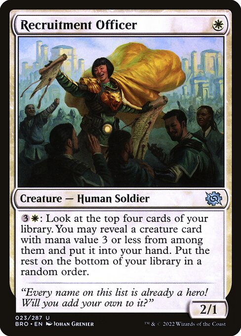 Recruitment Officer - The Brothers' War Magic card