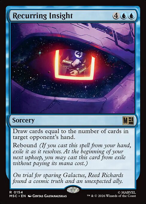 Recurring Insight - Marvel Super Heroes Commander Magic card