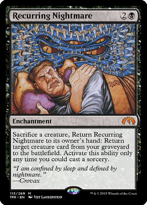 Recurring Nightmare - Tempest Remastered Magic card