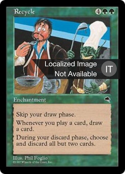 Wiederaufbereitung (Recycle) - Tempest (#248) - Illustrated by Phil Foglio - Magic: The Gathering Card