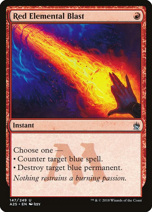 Red Elemental Blast - Masters 25 Magic card