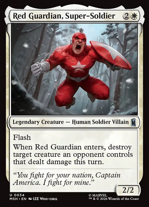 Red Guardian, Super-Soldier - Marvel Super Heroes Magic card