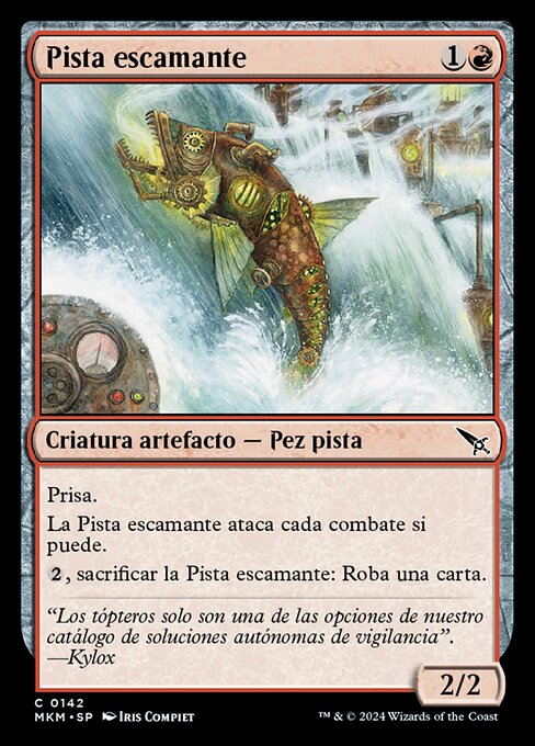 Pista escamante (Red Herring) - Murders at Karlov Manor (#142) - Illustrated by Iris Compiet - Magic: The Gathering Card