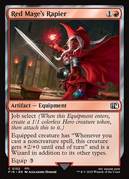 Red Mage's Rapier - Final Fantasy Magic card