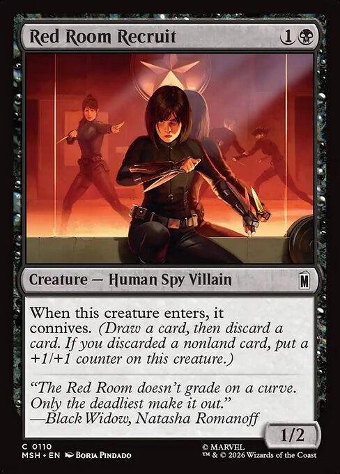 Red Room Recruit - Marvel Super Heroes Magic card