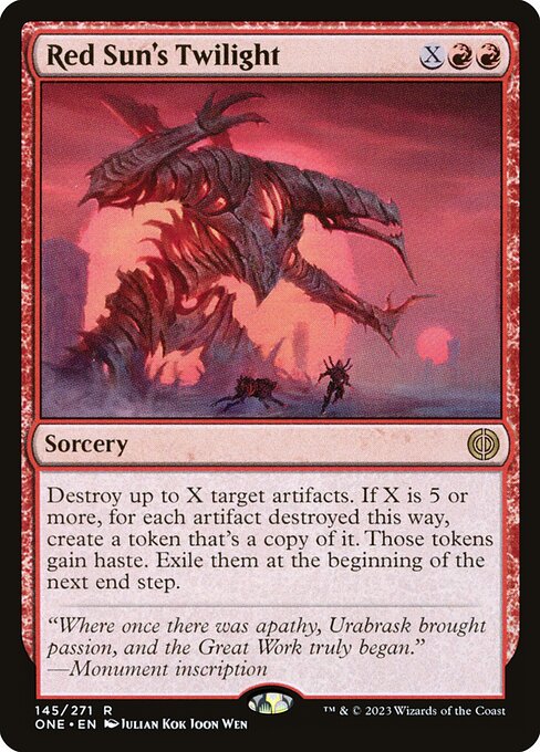 Red Sun's Twilight - Phyrexia: All Will Be One Magic card