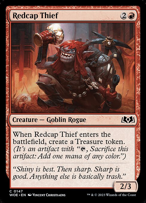 Redcap Thief - Wilds of Eldraine Magic card