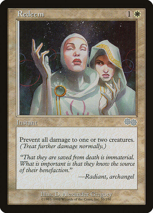 Redeem - Urza's Saga (#33) - Illustrated by D. Alexander Gregory - Magic: The Gathering Card