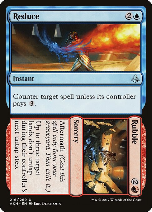Reduce // Rubble - Amonkhet Magic card