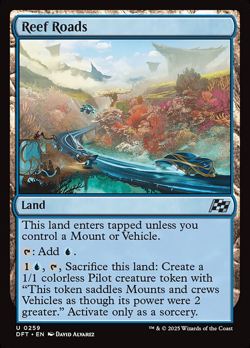 Routes des récifs (Reef Roads) - Aetherdrift (#259) - Illustrated by David Álvarez - Magic: The Gathering Card