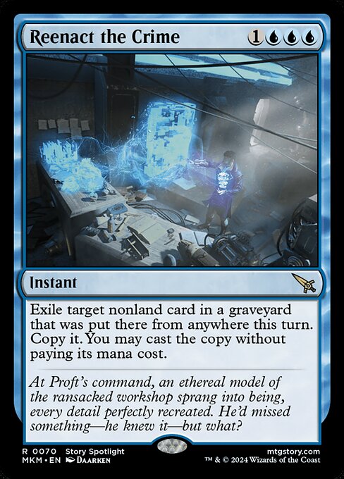 Reenact the Crime - Murders at Karlov Manor Magic card