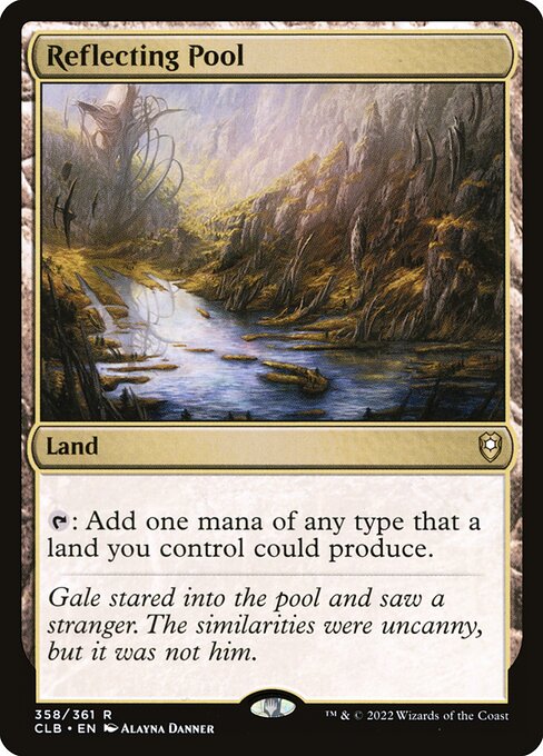 映景明湖 (Reflecting Pool) - Commander Legends: Battle for Baldur's Gate (#358) - Illustrated by Alayna Danner - Magic: The Gathering Card