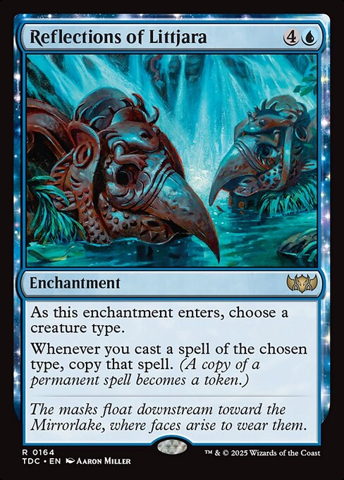 Reflections of Littjara - Tarkir: Dragonstorm Commander Magic card
