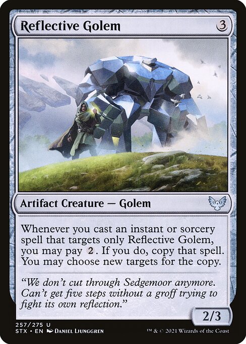 Reflective Golem - Strixhaven: School of Mages Magic card