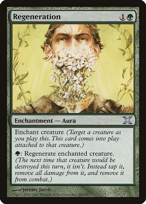 Regeneration - Tenth Edition Magic card