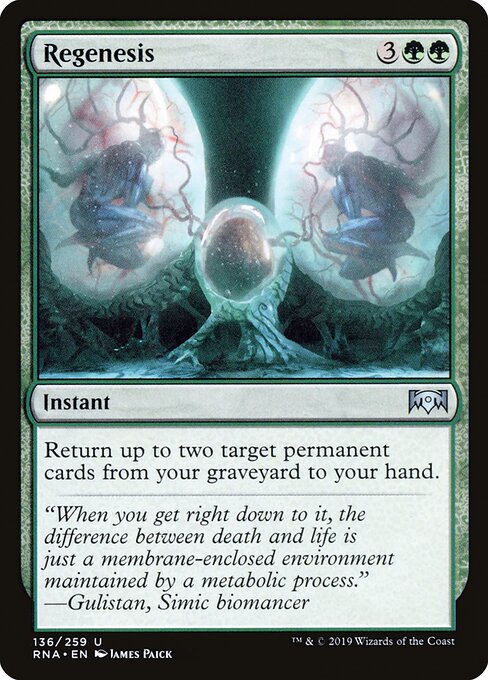 Regenesis - Ravnica Allegiance Magic card