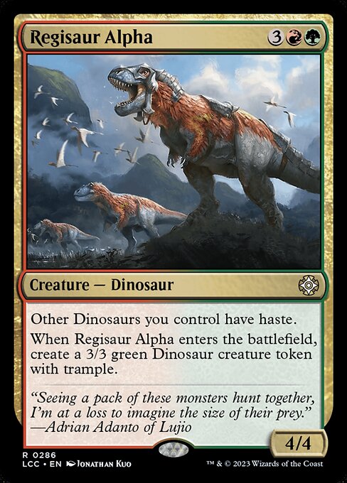 Regisaur Alpha - The Lost Caverns of Ixalan Commander Magic card