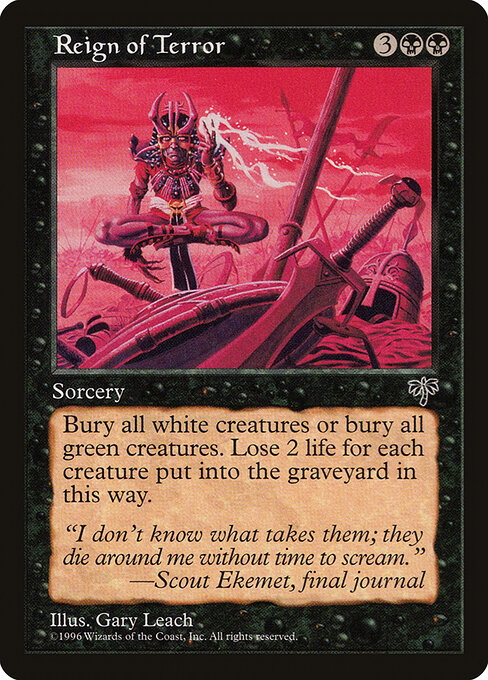 Reign of Terror - Mirage Magic card