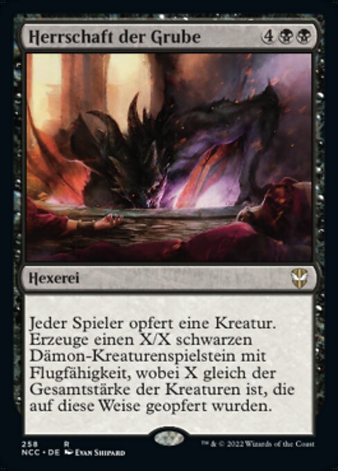 Regno dell'Abisso (Reign of the Pit) - New Capenna Commander (#258) - Illustrated by Evan Shipard - Magic: The Gathering Card
